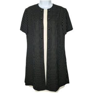 EVAN-PICONE Women's Striped Jacked-Dress Size 12 with zipper